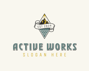 Mountain Adventure Hike logo design