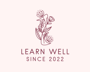 Floral Wellness Garden logo design