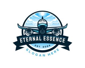 Airplane Travel Tour Plane logo design