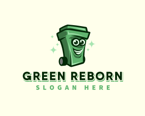 Trash Bin Recycle logo