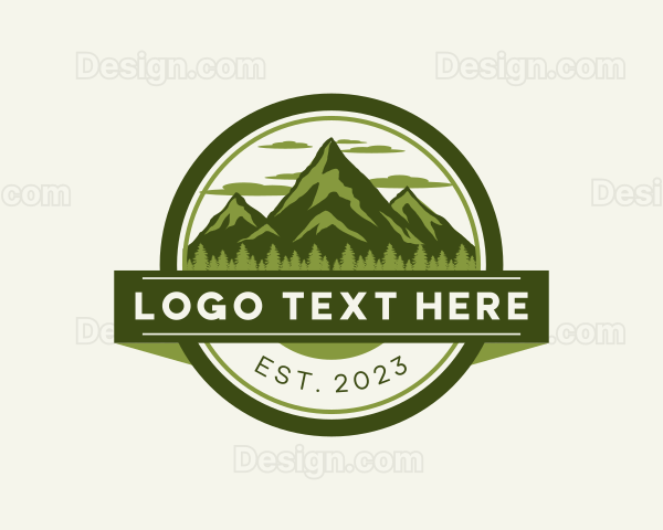 Nature Forest Mountain Logo