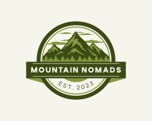 Nature Forest Mountain logo design