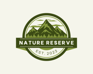 Nature Forest Mountain logo design