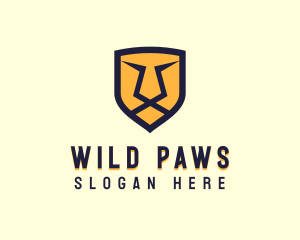 Angry Wild Lion  logo design