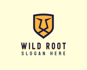 Angry Wild Lion  logo design