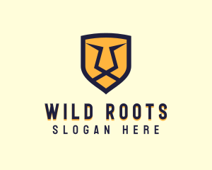 Angry Wild Lion  logo design