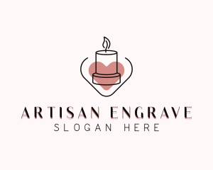 Artisanal Decor Candle logo design