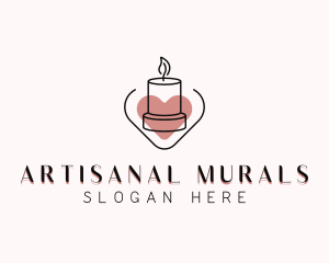 Artisanal Decor Candle logo design