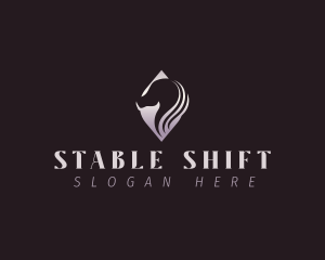 Equine Elegant Horse logo design