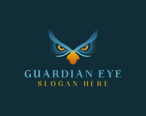 Eyes Owl Bird logo design