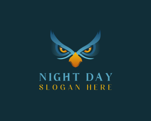 Eyes Owl Bird logo design