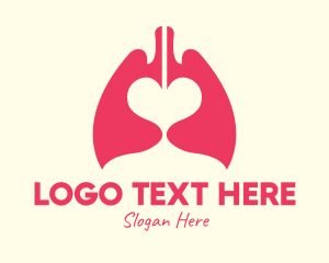 Pink Heart Lungs logo