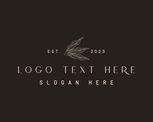 Elegant Nature Leaf logo