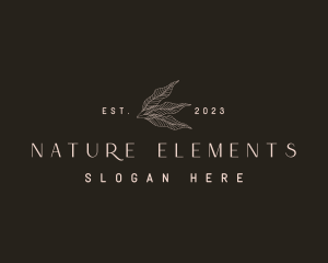 Elegant Nature Leaf logo design