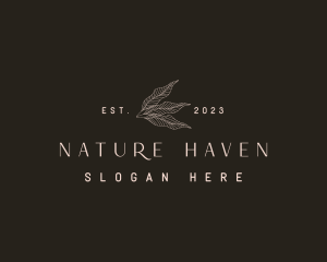 Elegant Nature Leaf logo design