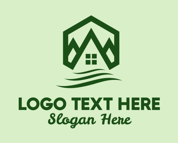 Log Cabin logo example 4