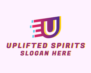 Speedy MotionLetter U  logo design