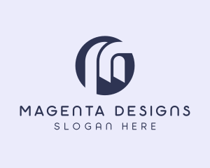 Interior Designer Letter M logo design