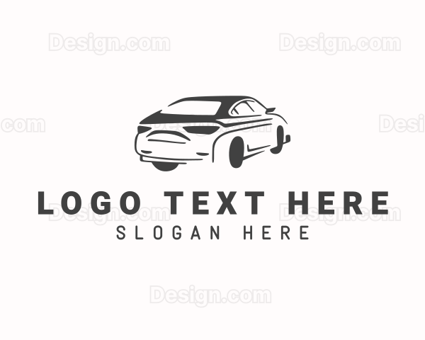 Sedan Car Driving Logo