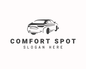 Sedan Car Driving Logo