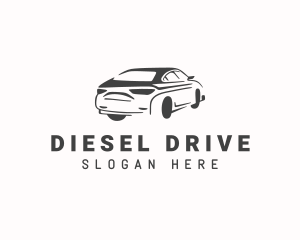 Sedan Car Driving logo design