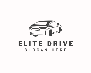 Sedan Car Driving logo design