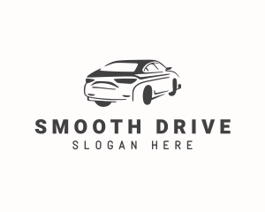 Sedan Car Driving logo design