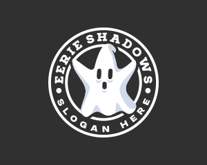 Spooky Paranormal Ghost logo design