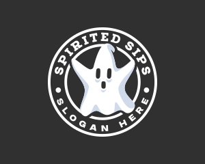 Spooky Paranormal Ghost logo design