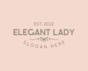 Feminine Elegant Brand logo design