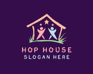 Children Daycare House  logo design