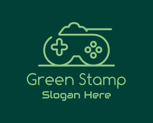 Green Gamepad Tank logo design