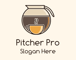 Coffee Carafe Cup logo design