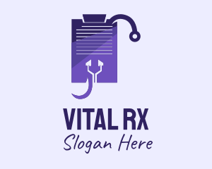 Medical Prescription Clipboard  logo design