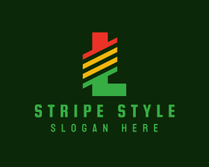 Generic Stripes Letter L logo