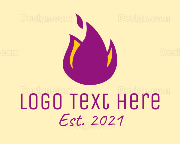 Purple Flame Resto Logo