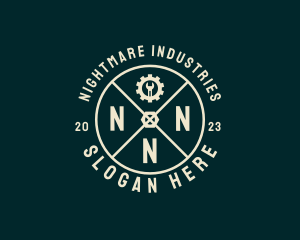 Industrial Handyman Mechanic logo design