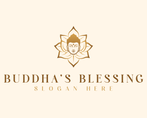 Lotus Buddha Head logo