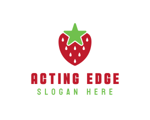 Strawberry Star Fruit logo design