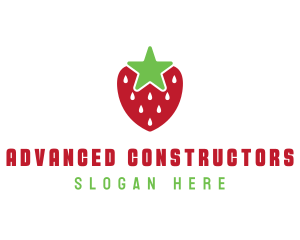 Strawberry Star Fruit logo design