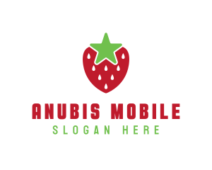 Strawberry Star Fruit logo design