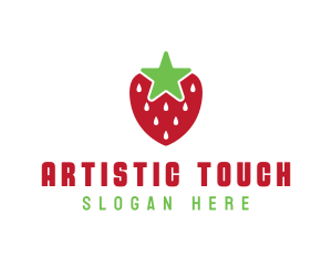 Strawberry Star Fruit logo design