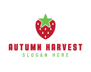 Strawberry Star Fruit logo design