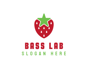 Strawberry Star Fruit logo design