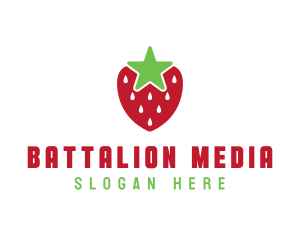 Strawberry Star Fruit logo design