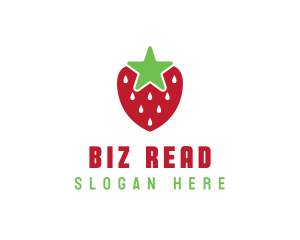 Strawberry Star Fruit logo design