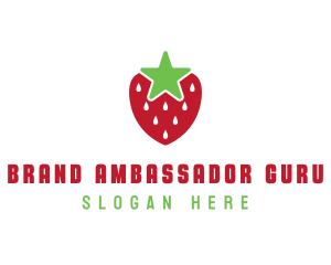 Strawberry Star Fruit logo design