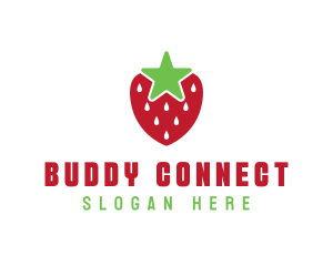 Strawberry Star Fruit logo design