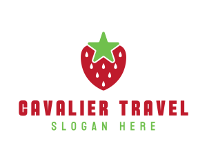 Strawberry Star Fruit logo design