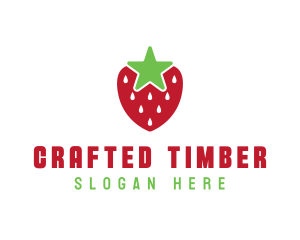 Strawberry Star Fruit logo design